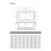Акриловая ванна Relisan Xenia 200x90