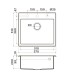 Кухонная мойка Omoikiri Tedori-57-CH шампань