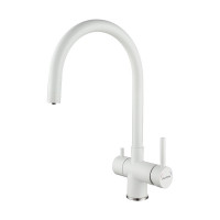 Смеситель Paulmark Heller He213218-431 матовый белый для кухни