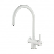 Смеситель Paulmark Heller He213218-431 матовый белый для кухни