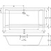 Акриловая ванна Riho Rething Cubic 190x90 Pulg&Play Fall R на ножках