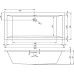 Акриловая ванна Riho Rething Cubic 200x90 Pulg&Play на ножках