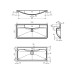 Раковина для мебели BelBagno Albano BB1000/455-LV-MR-ALR