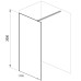 Душевая перегородка Ravak Walk In Wall 110 блестящий хром + прозрачное