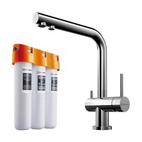 Смеситель для кухни Omoikiri Nagano-C+Pure drop Lite 4146.8028 с водоочистителем