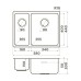Кухонная мойка Omoikiri Tadzava 58-2-U/I-IN-R ULTRA 15 4997117