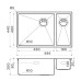 Кухонная мойка Omoikiri Taki 69-2-U/IF-IN-L Side 4997049