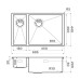Кухонная мойка Omoikiri Taki 69-2-U/IF-IN-R Side 4993182