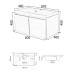 Тумба с раковиной Orange Квадро 80,5 KV-80TUW+Racl