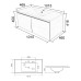 Тумба с раковиной Orange Квадро 101,5 KV-100TUW+Ra
