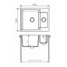 Кухонная мойка Polygran Brig 620 36 белый хлопок