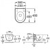 Подвесной унитаз Roca Meridian-N 7.3462.4.400.0