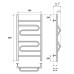 Электрический полотенцесушитель Point П4 50х60 PN01158E