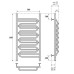Электрический полотенцесушитель Point П7 50х60 PN01158SE