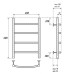 Электрический полотенцесушитель Point П4 40х60 PN04146E