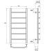 Электрический полотенцесушитель Point П6 40х80 PN04148E