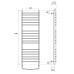 Электрический полотенцесушитель Point П18 50х120 PN05152SE