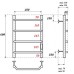 Электрический полотенцесушитель Point П4 40х60 PN06846 правый