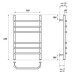 Электрический полотенцесушитель Point П6 50х60 PN07156E