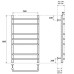 Электрический полотенцесушитель Point П7 50х60 PN09158E