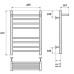 Электрический полотенцесушитель Point П7 40х60 PN10146SPE
