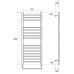 Электрический полотенцесушитель Point П15 50х100 PN10150SE