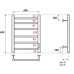Электрический полотенцесушитель Point П6 40х60 PN10846W правый