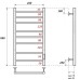 Электрический полотенцесушитель Point П8 40х80 PN10848 правый