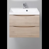 Тумба с раковиной BelBagno Marino 600-2C-SO-RG-P Rovere Grigio