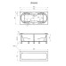Акриловая ванна 1Marka Dinamika 180х80 на каркасе