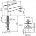 Смеситель для раковины Paini Ventus 93CR2112SKM