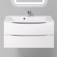 Тумба с раковиной BelBagno Marino 900-2C-SO-BO-P Bianco Opaco