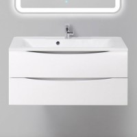 Тумба с раковиной BelBagno Marino 1000-2C-SO-BL-P Bianco Lucido