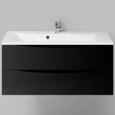 Тумба с раковиной BelBagno Marino 1000-2C-SO-NL-P Nero Lucido