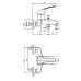 Смеситель для ванны Paini Tank TRCR111LMKM