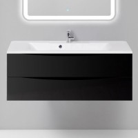 Тумба с раковиной BelBagno Marino 1200-2C-SO-NL-P Nero Lucido