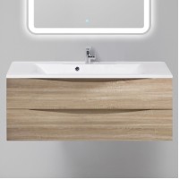 Тумба с раковиной BelBagno Marino 1200-2C-SO-WO-P Rovere Bianco