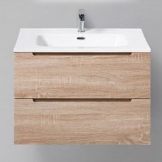 Тумба с раковиной BelBagno Etna 700-2C-SO-WO-P Rovere Bianco