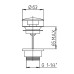 Донный клапан Paini 53CR945ETSR