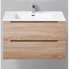 Тумба с раковиной BelBagno Etna 800-2C-SO-WO-P Rovere Bianco