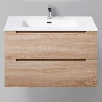 Тумба с раковиной BelBagno Etna 900-2C-SO-WO-P Rovere Bianco