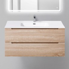 Тумба с раковиной BelBagno Etna 1000-2C-SO-WO-P Rovere Bianco