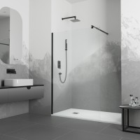 Душевая перегородка RGW 195х80 35100208-24 сатинат