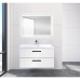 Тумба с раковиной BelBagno Aurora 900-2C-SO-BL Bianco Lucido