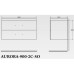 Тумба с раковиной BelBagno Aurora 900-2C-SO-BL Bianco Lucido