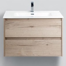 Тумба с раковиной BelBagno Kraft 700-2C-SO-RGB Rovere Galifax Bianco