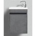 Тумба с раковиной BelBagno Pietra Mini-400-1A-SO-SCM-R Stucco Cemento