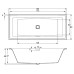 Акриловая ванна Riho Still Square Led 170x75 R на ножках