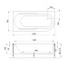 Акриловая ванна Royal Bath Azur 150х80 L на каркасе