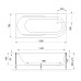 Акриловая ванна Royal Bath Azur 160х80 L на каркасе